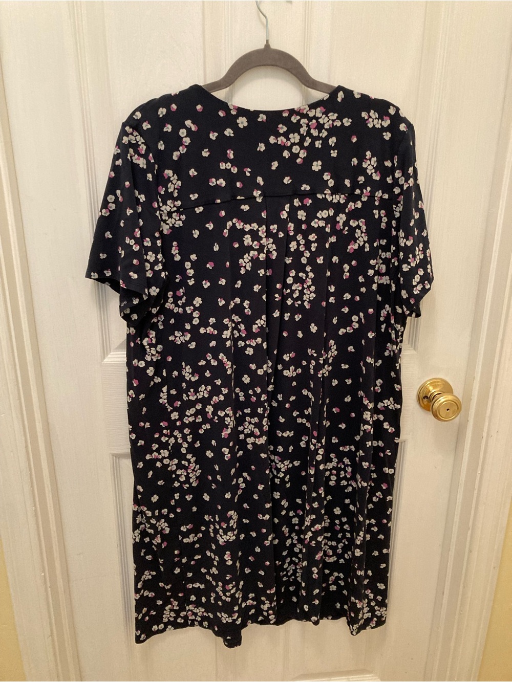 Jjill wearever collection navy dress-short sleeve with pockets plus size 2X